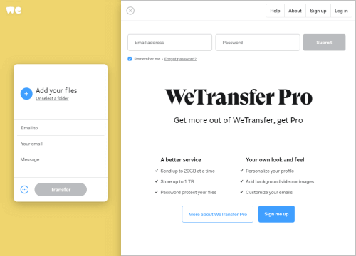 WeTransfer is often an alternative to OneDrive for Office 365 customers, for the largest files.